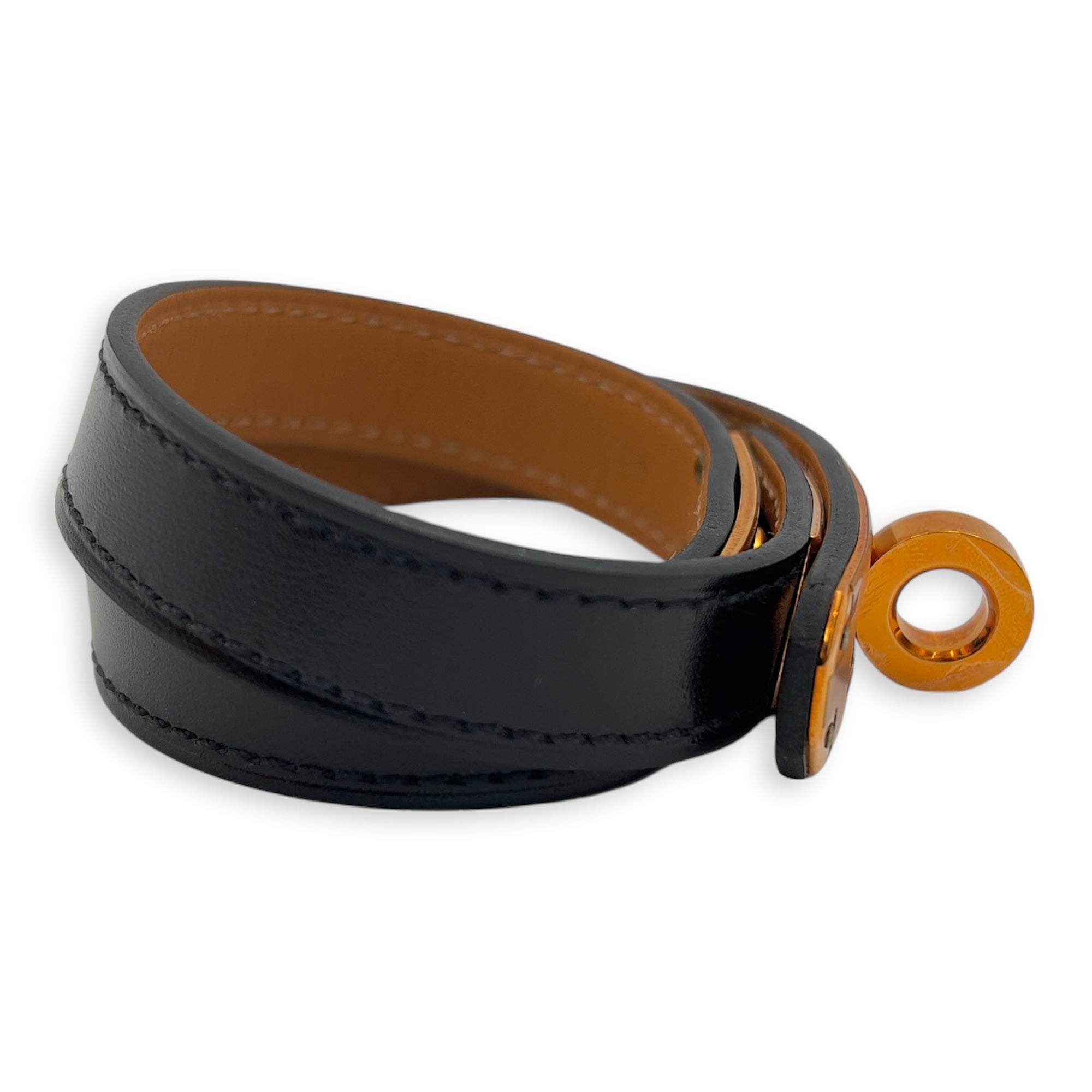 Hermès Kelly Black in Swift, Rose Gold hardware_4