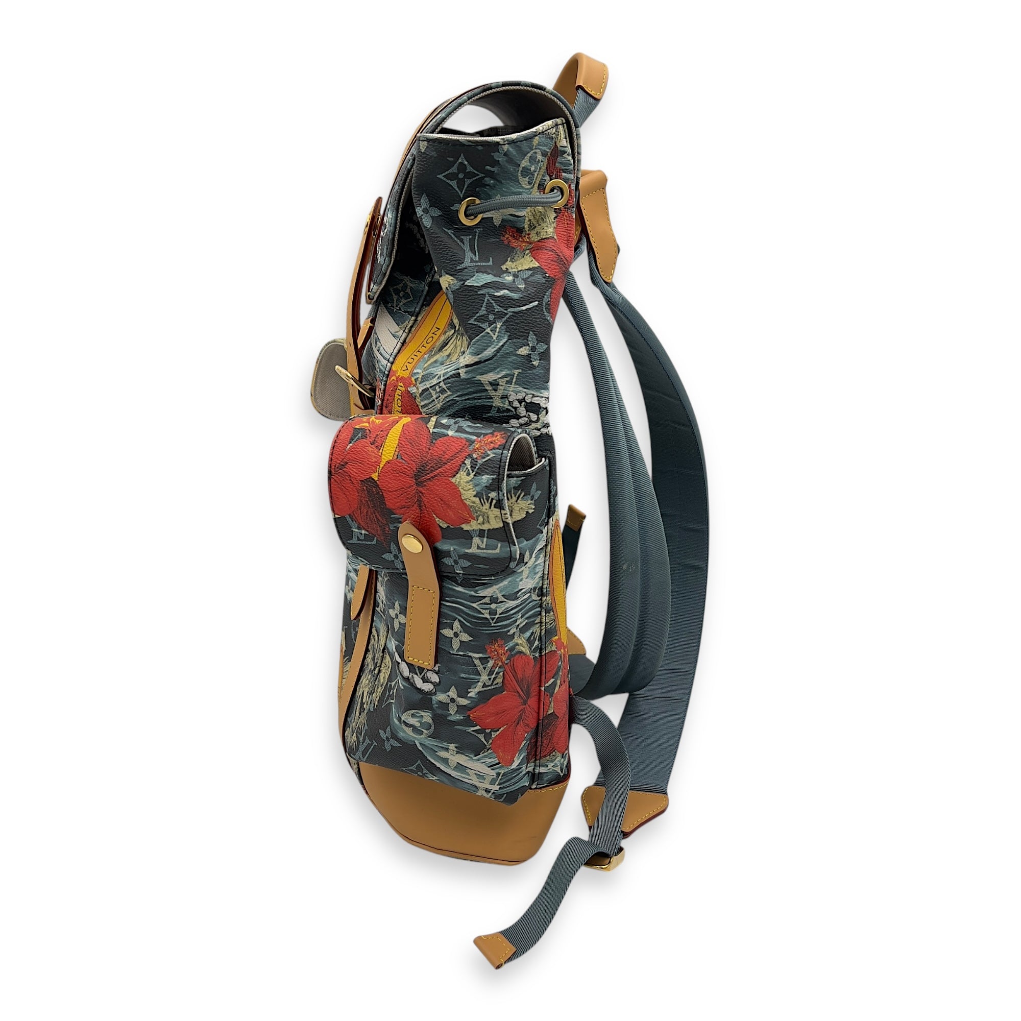 Louis Vuitton Surfing Christopher Backpack Multi-colour in Coated Canvas, Gold hardware_6