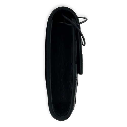 Bottega Veneta Andiamo Top Handle Bag Black in Lambskin, Gold hardware_4