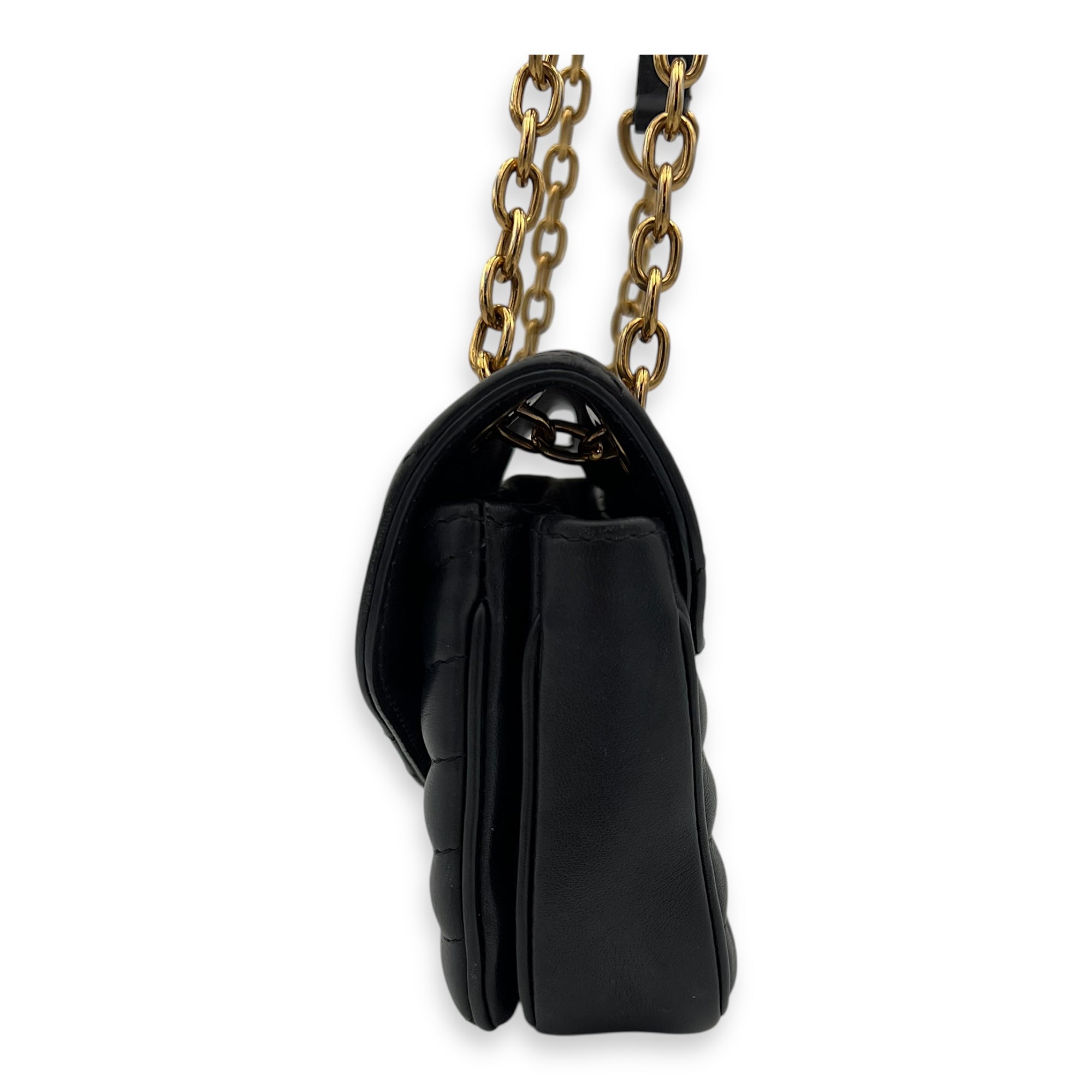 Louis Vuitton New Wave Crossbody Bag PM Black in Calfskin, Gold hardware_8