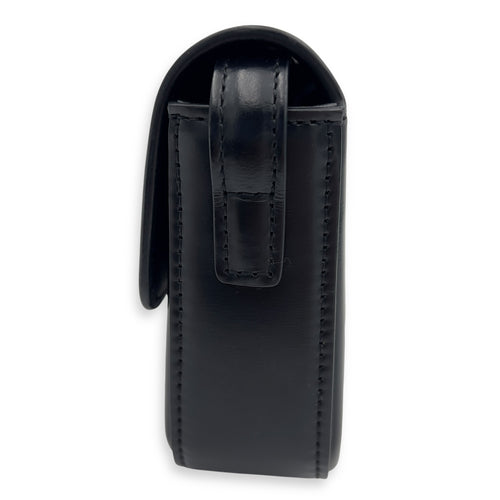 Celine Triomphe Claude Black Shoulder Bag in Calfskin, Gold hardware_6