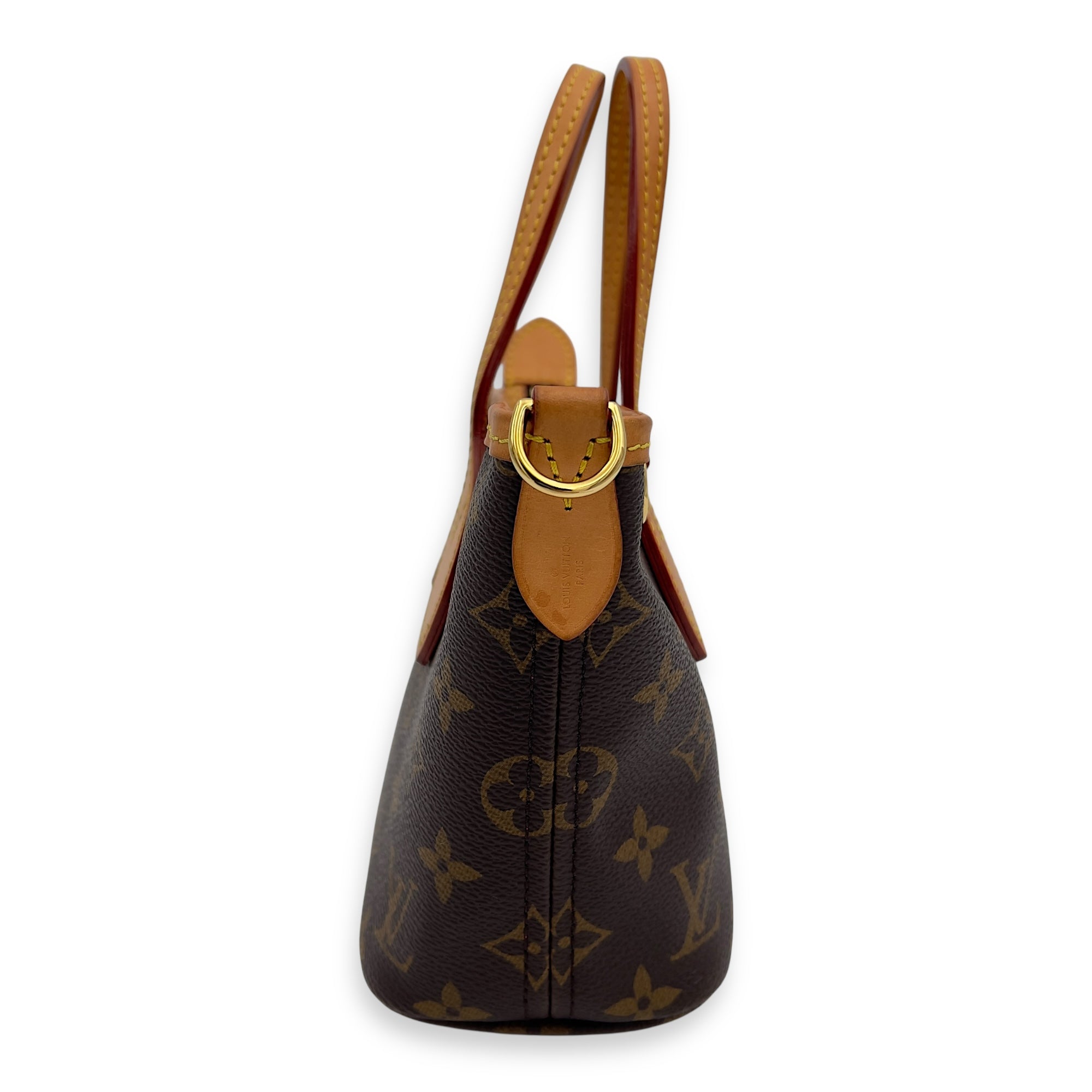 Louis Vuitton Neverfull Crossbody Bag BB Brown in Monogram Coated Canvas, Gold hardware_6