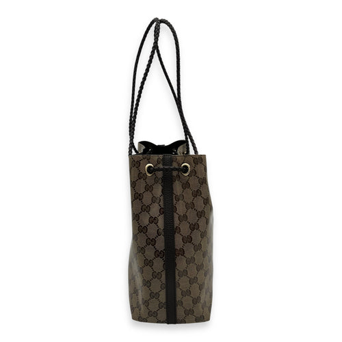 Gucci GG Tote Bag Brown in Coated Canvas, Gold hardware_6