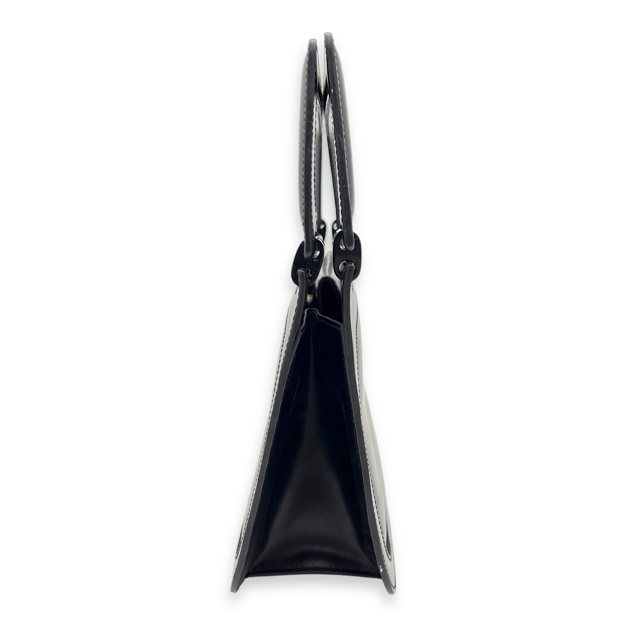 Loewe Vintage Top Handle Bag Black in Calfskin, Silver hardware_7