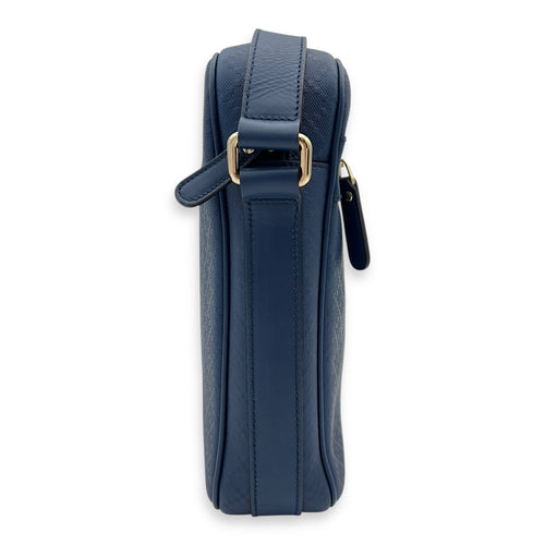 Gucci diamante Messenger Blue in Calfskin, Silver hardware_9