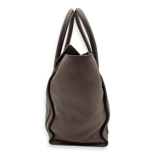 Celine Luggage Top Handle Bag Large Brown in Calfskin, Gold hardware_8