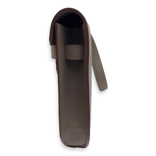 Hermès Kelly Depeches 25 Taupe Clutch in Epsom, Palladium hardware_4