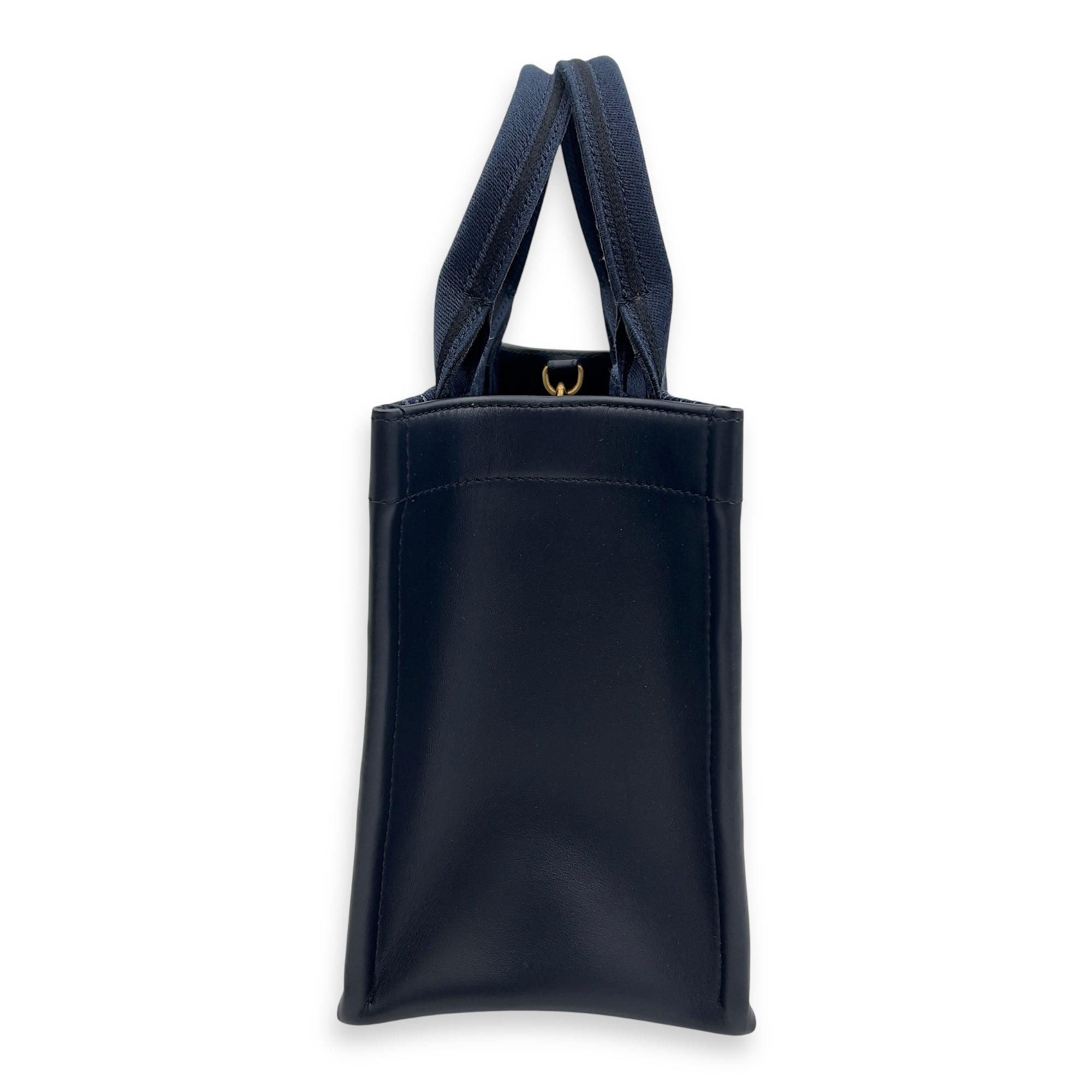 Dior Book Tote Small Blue Top Handle Bag in Denim_4