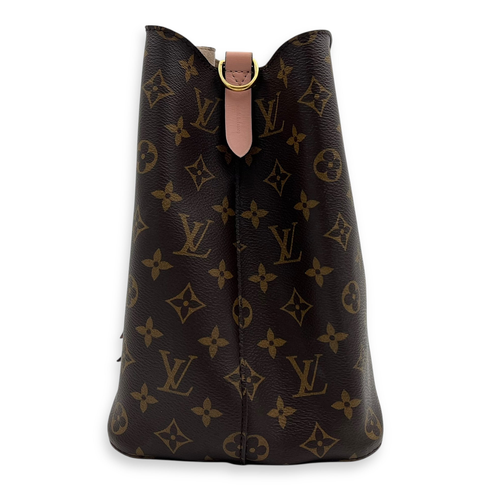 Louis Vuitton NeoNoe MM Brown Bucket Bag in Monogram Coated Canvas, Gold hardware_4