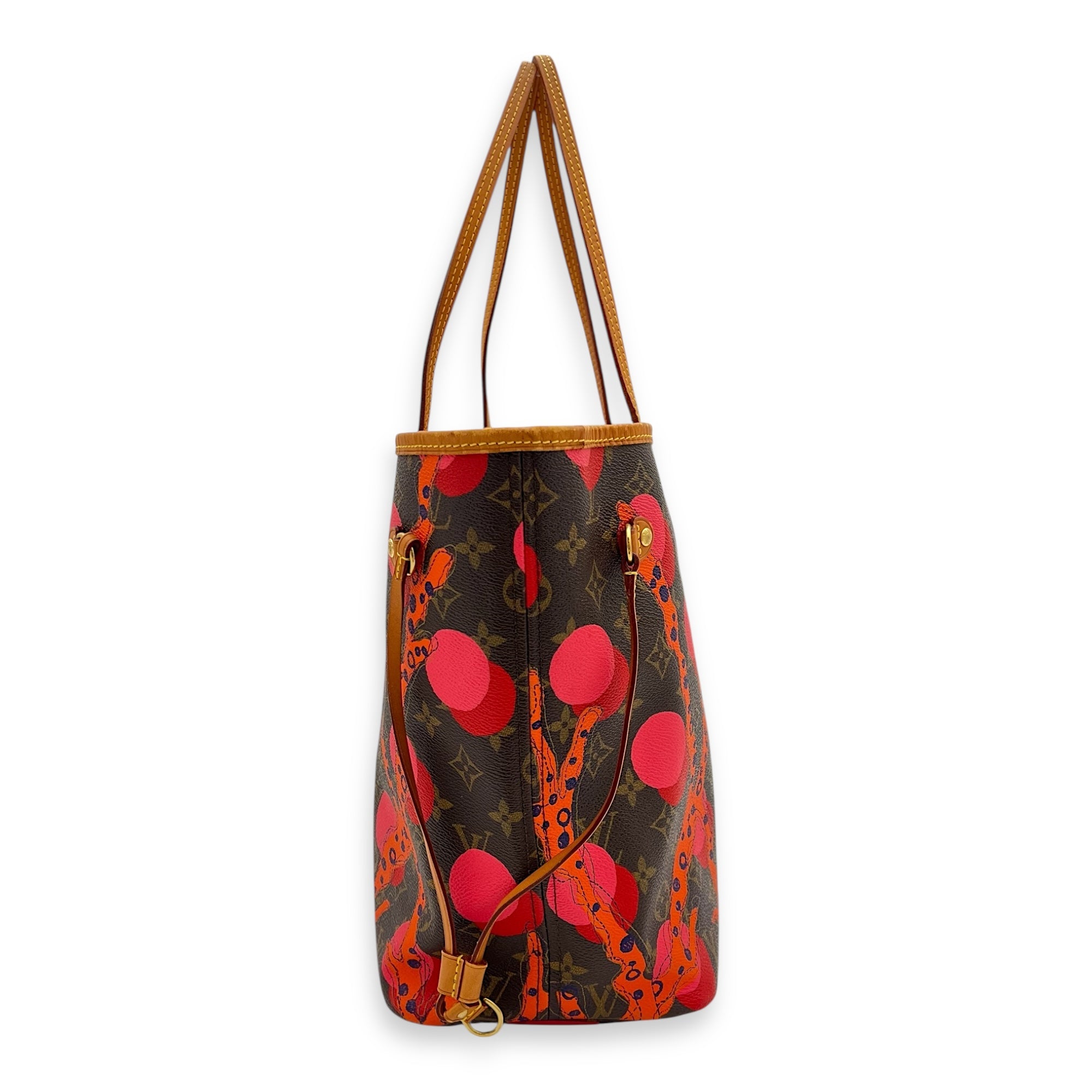 Louis Vuitton Neverfull MM Brown Tote Bag in Monogram Coated Canvas, Gold hardware_8