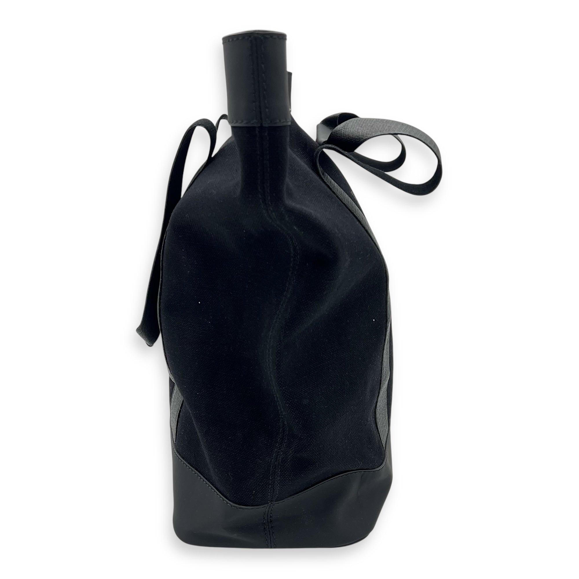 Balenciaga Logo Tote Bag Black in Canvas_4