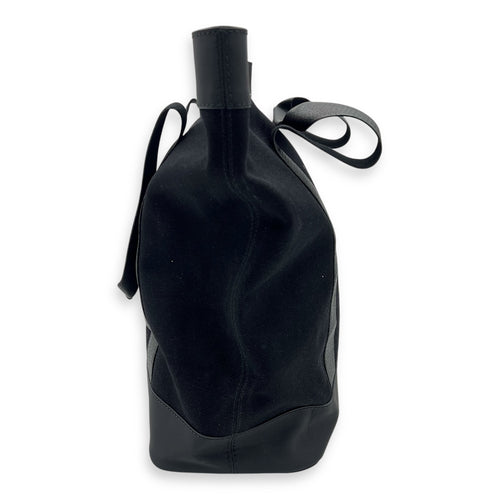 Balenciaga Logo Tote Bag Black in Canvas_4