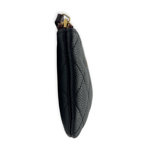 Chanel CC Pouch Black in Caviar Leather, Gold hardware_4