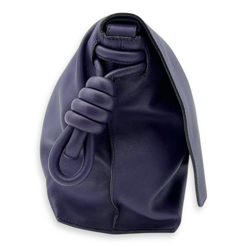 Loewe Flamenco Shoulder Bag Purple in Lambskin, Silver hardware_4