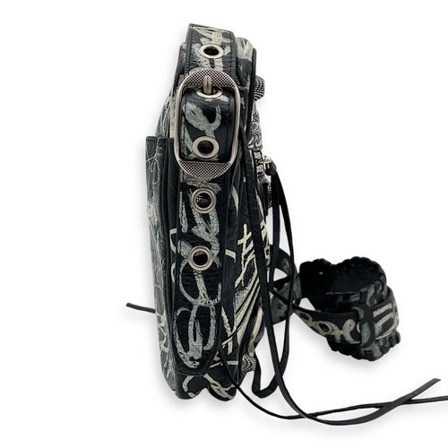 Balenciaga Le Cagole Crossbody Bag Multi-colour in Calfskin, Silver hardware_4