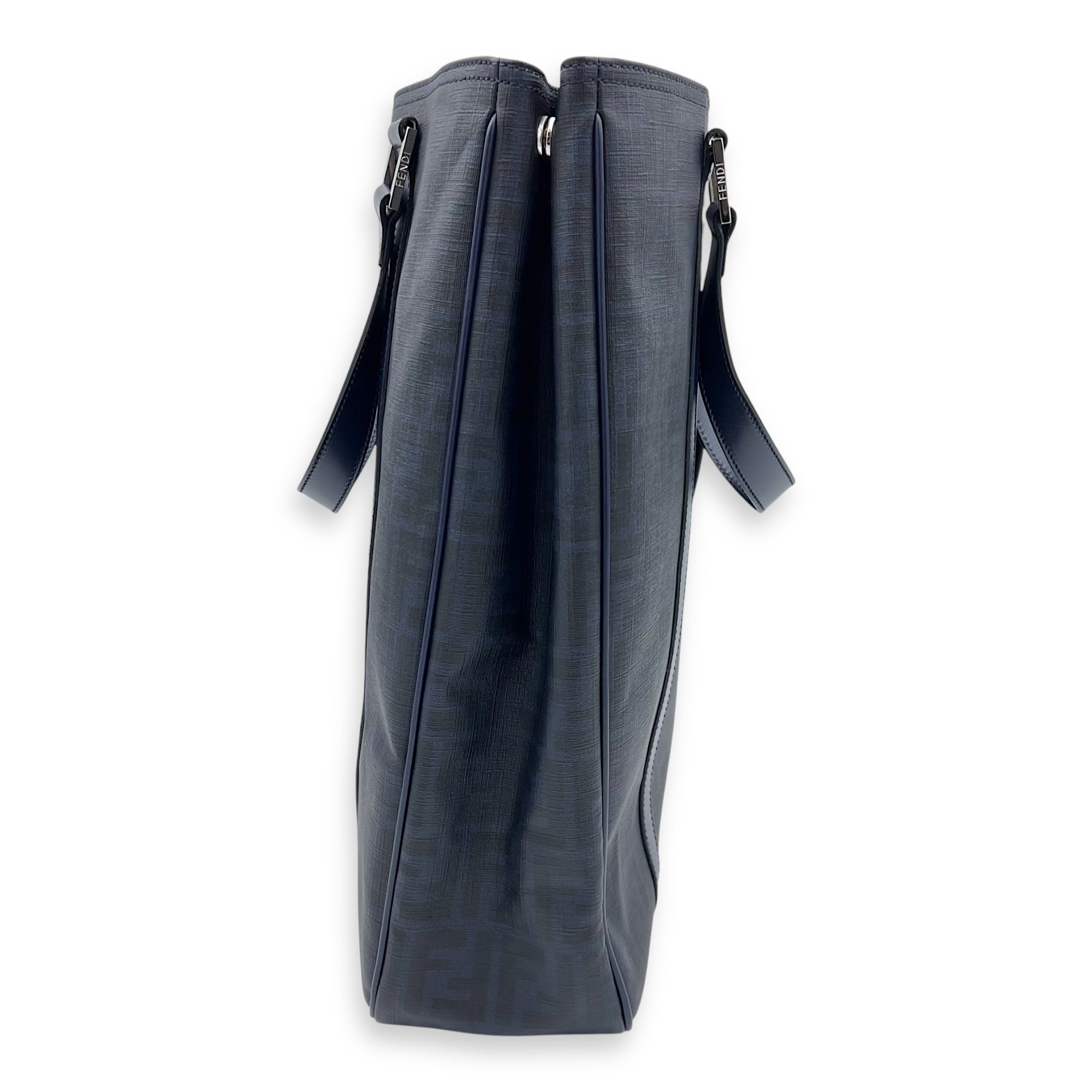 Fendi FF Zucca Tote Bag Blue in Others, Silver hardware_4