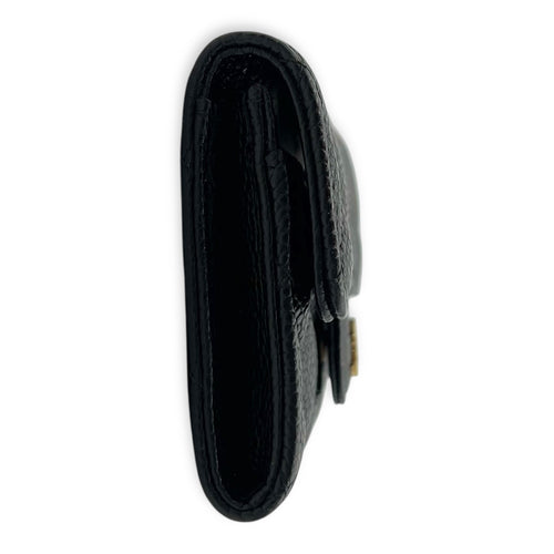 Chanel CC Card Holder Black in Caviar Leather, Gold hardware_4