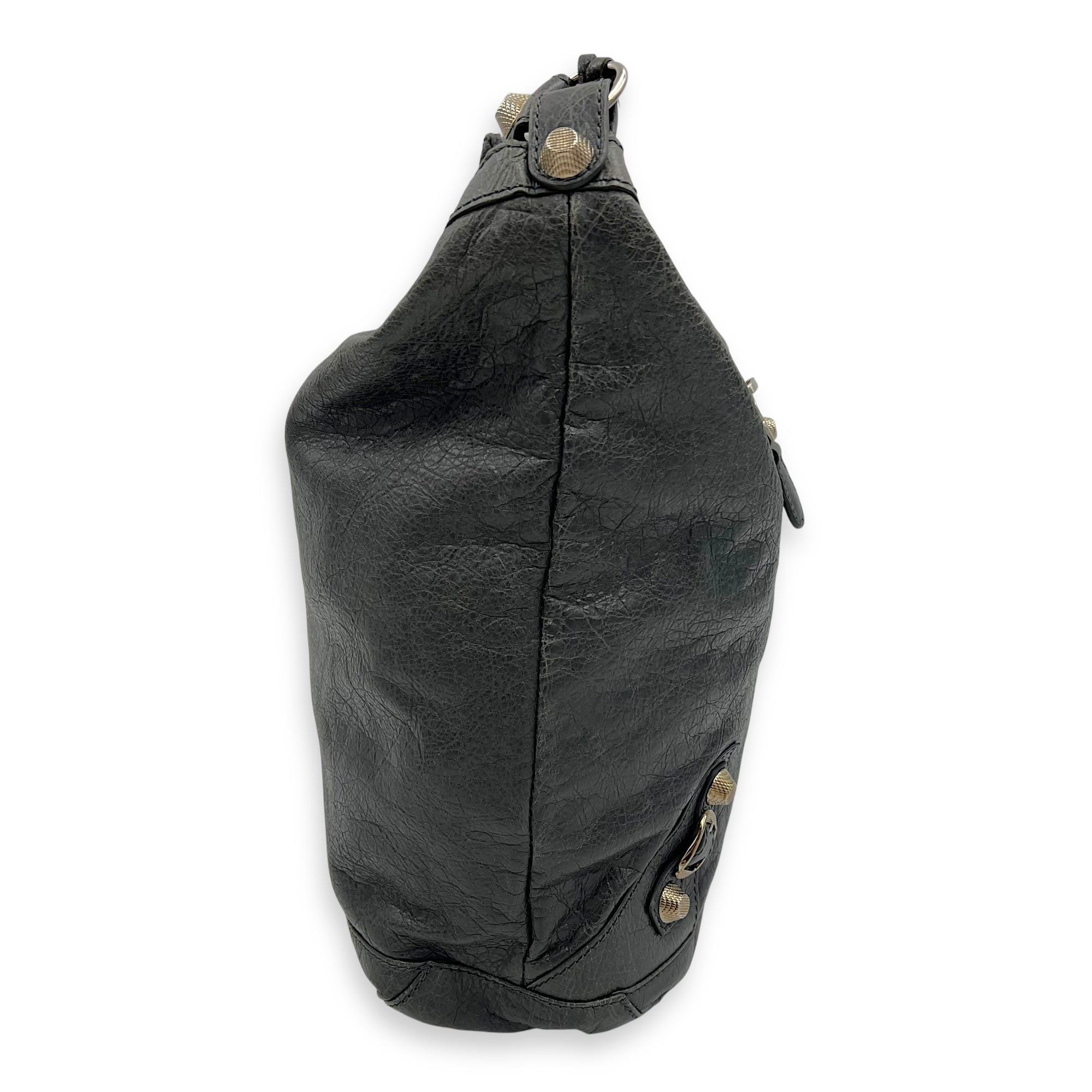 Balenciaga Others Shoulder Bag Grey in Goat Leather, Silver hardware_4