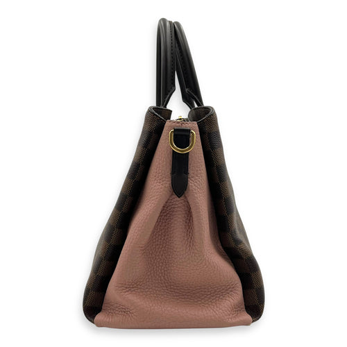 Louis Vuitton Normandy Top Handle Bag Brown in Coated Canvas, Gold hardware_4