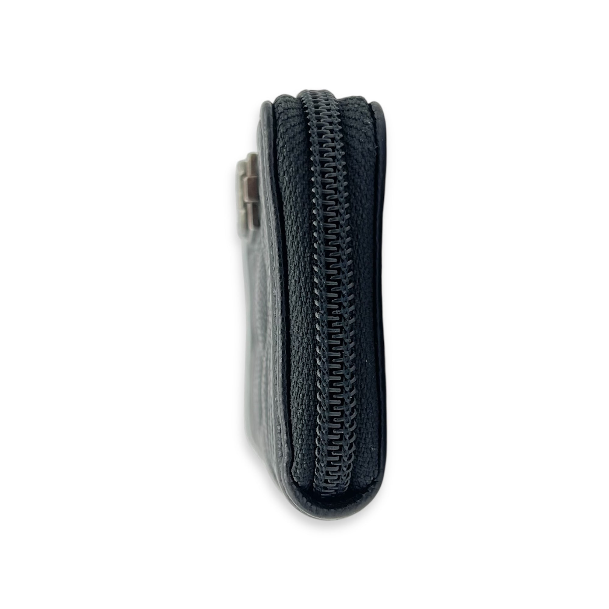 Chanel Boy Black Wallet in Caviar Leather, Ruthenium hardware_4