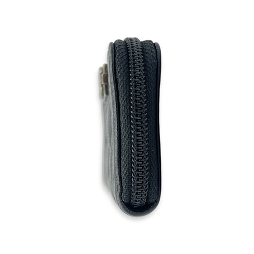 Chanel Boy Black Wallet in Caviar Leather, Ruthenium hardware_4
