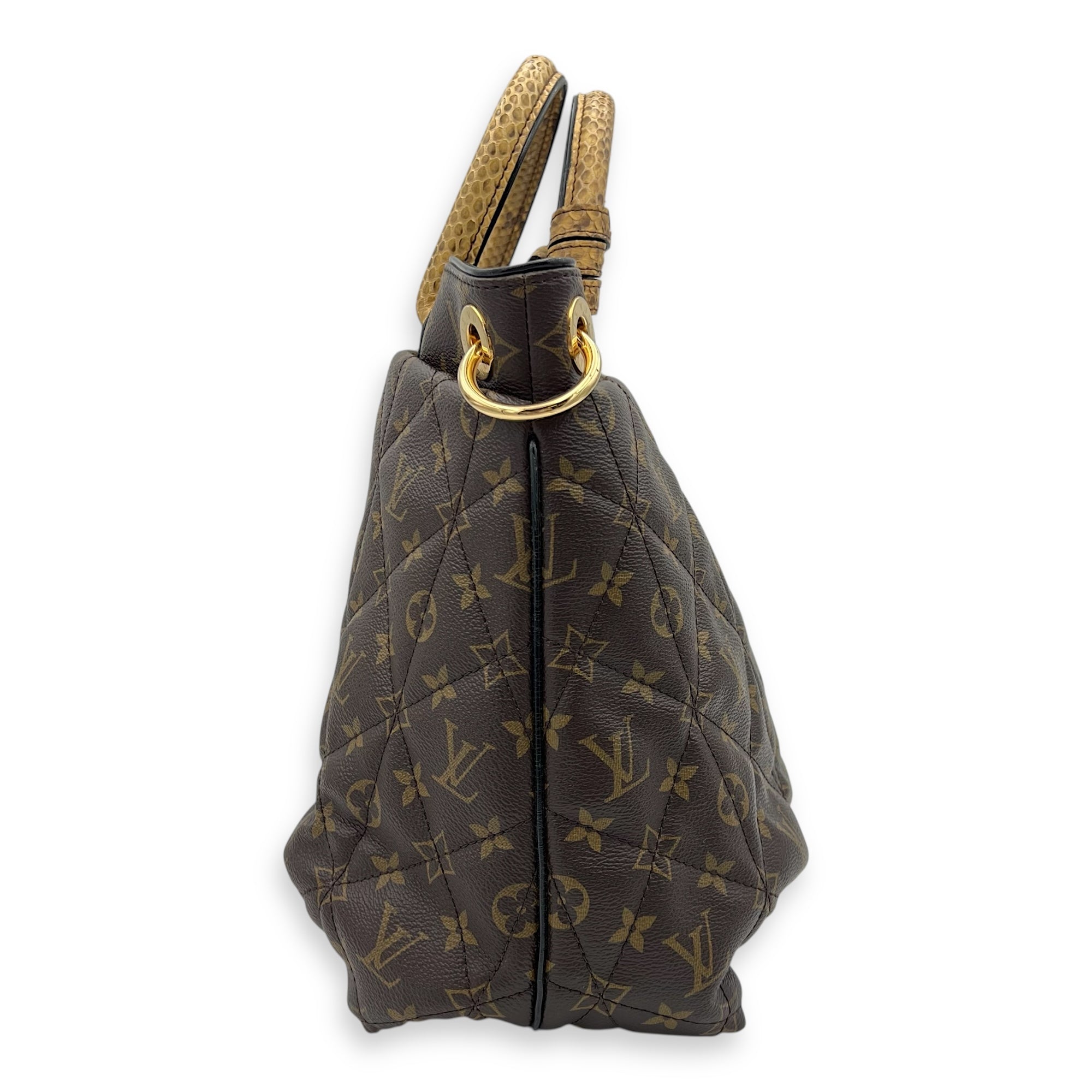 Louis Vuitton Etoile Exotique Top Handle Bag GM Brown in Monogram Coated Canvas, Gold hardware_7
