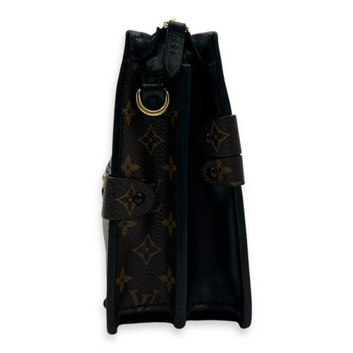 Louis Vuitton Trunk Trunk Clutch 2 Way Brown in Monogram Coated Canvas, Gold hardware_4
