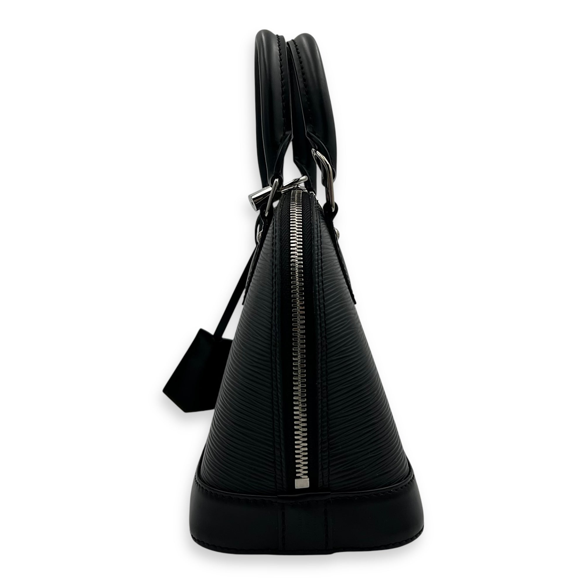 Louis Vuitton Alma Top Handle Bag Black in Epi Leather, Silver hardware_4