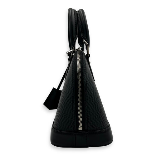 Louis Vuitton Alma Top Handle Bag Black in Epi Leather, Silver hardware_4