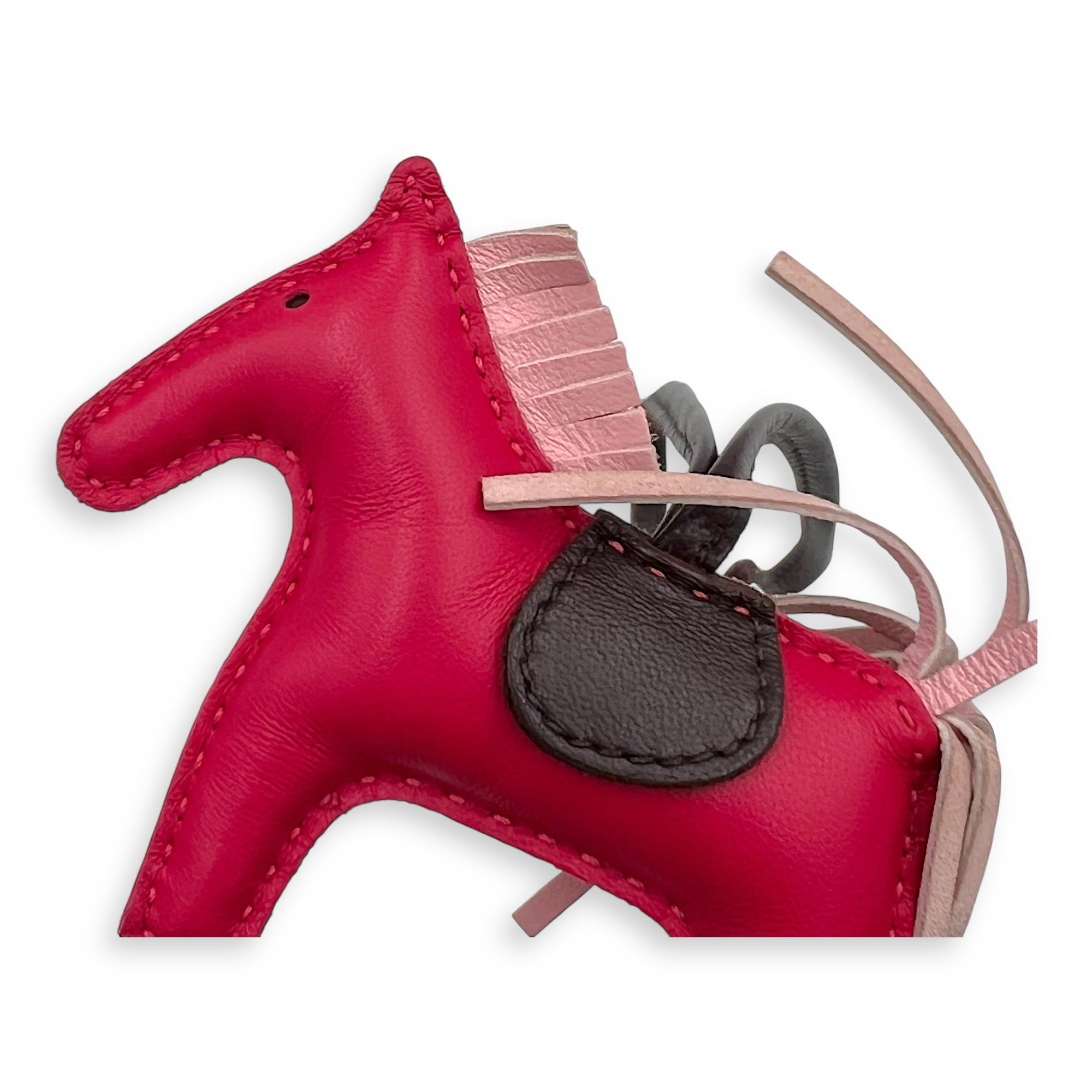 Hermès Rodeo MM Pink Charm in Calfskin_4