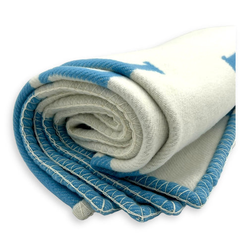 Hermès Kids Avalon Blue Blanket in Wool_4