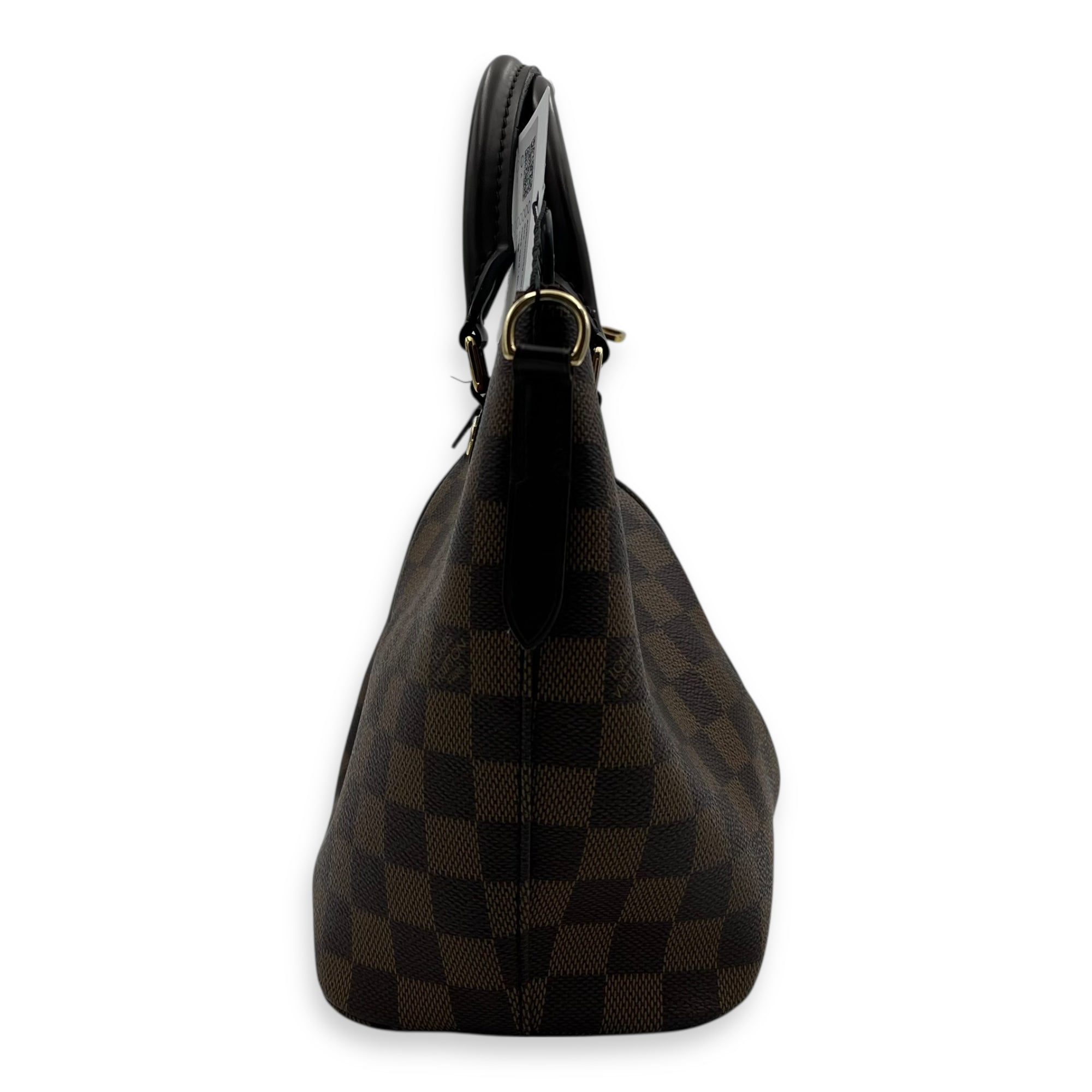 Louis Vuitton Siena PM Brown Top Handle Bag in Coated Canvas, Gold hardware_4