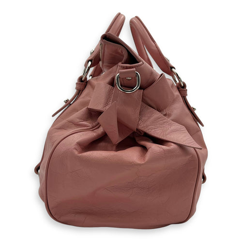 Miu Miu 2 way bag Top Handle Bag Pink in Goat Leather, Silver hardware_4