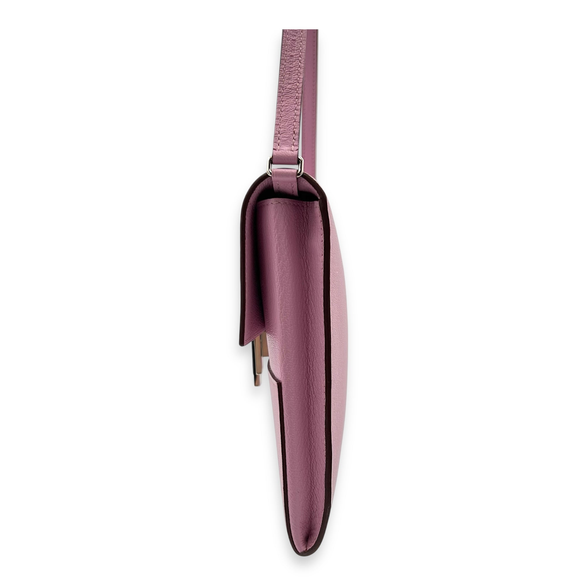 Hermès Cinhetic To Go Mauve Sylvestre Shoulder Bag in Epsom, Palladium hardware_6