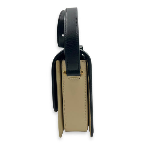 Saint Laurent Solferino Shoulder Bag Black & White in Calfskin, Gold hardware_4