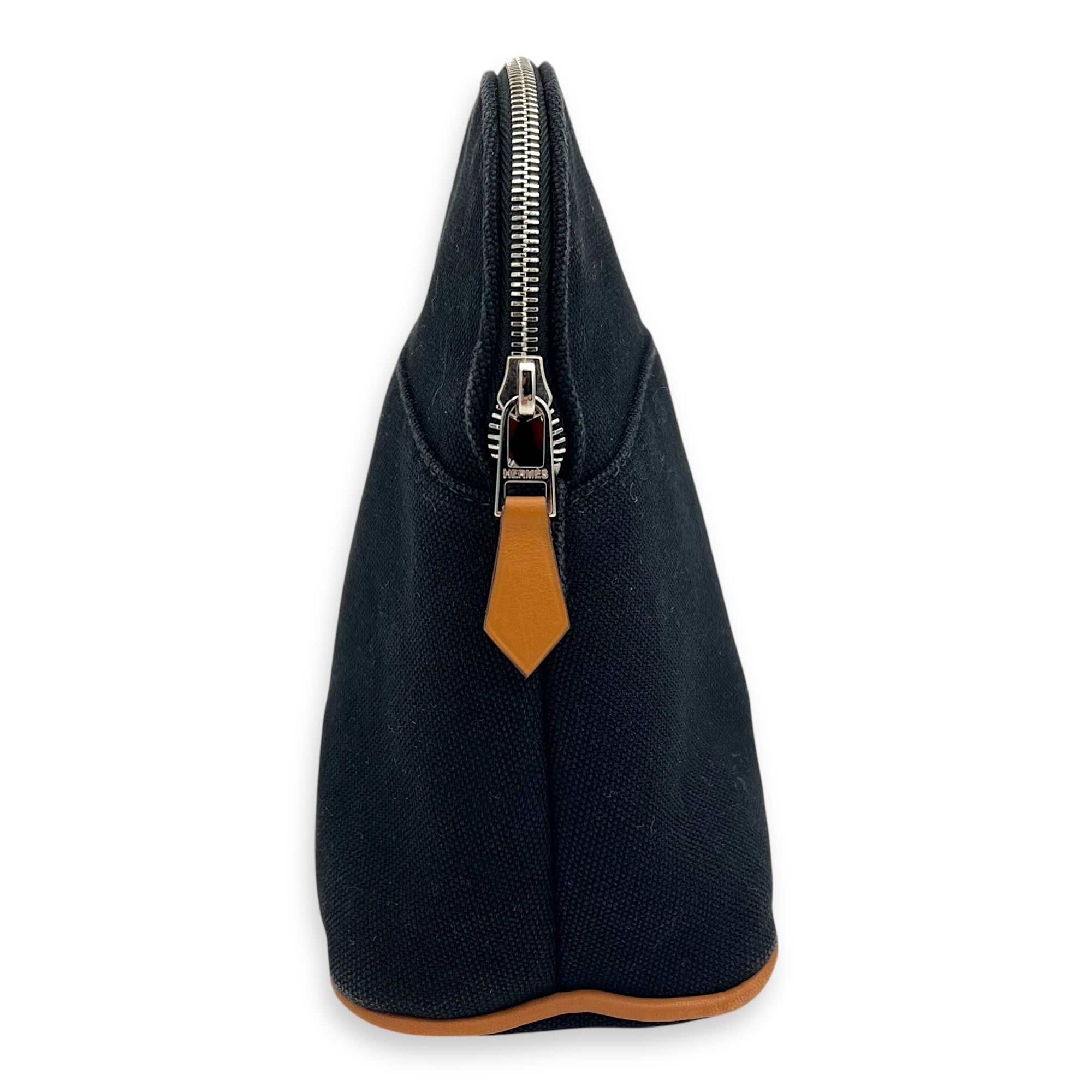 Hermès Bolide Black in Canvas, Palladium hardware_8