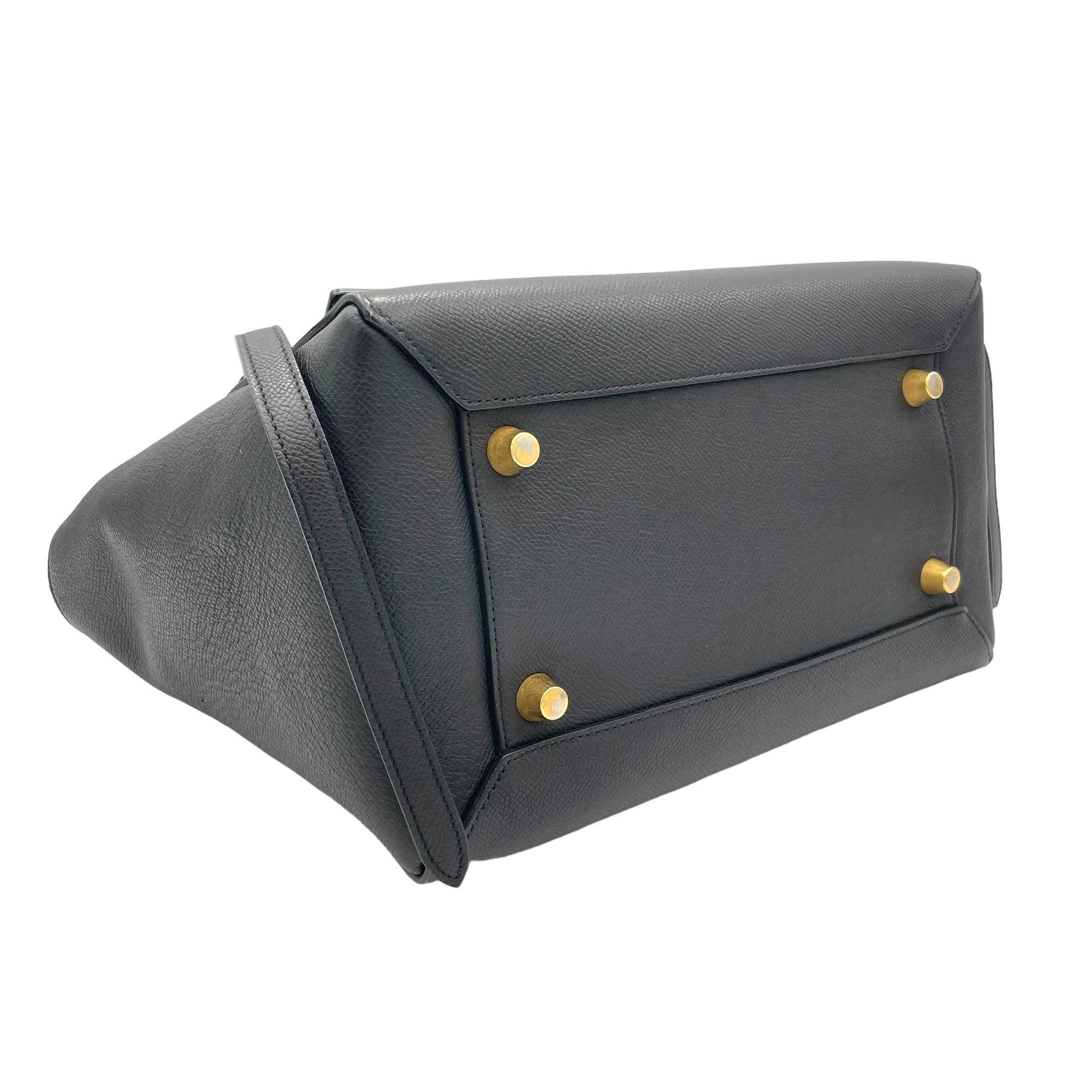 Belt Bag Top handle Bag in Calfskin   Gold hardware