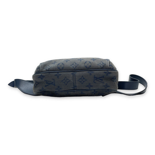 Outdoor Belt Bag  Blue in Canvas , Gold Hardware