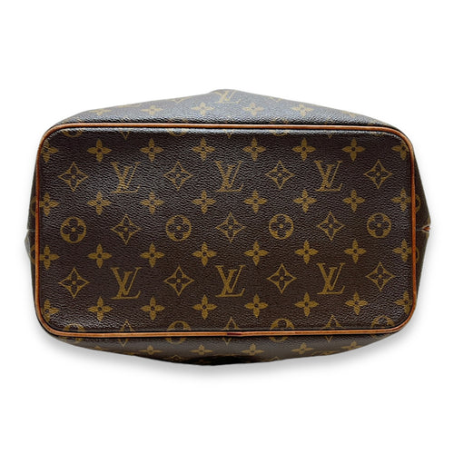 Palermo Top handle Bag  Brown in Monogram Coated Canvas , Gold Hardware