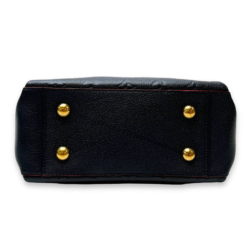 Surene BB Navy Shoulder Bag in Monogram Empreinte Leather, Gold hardware