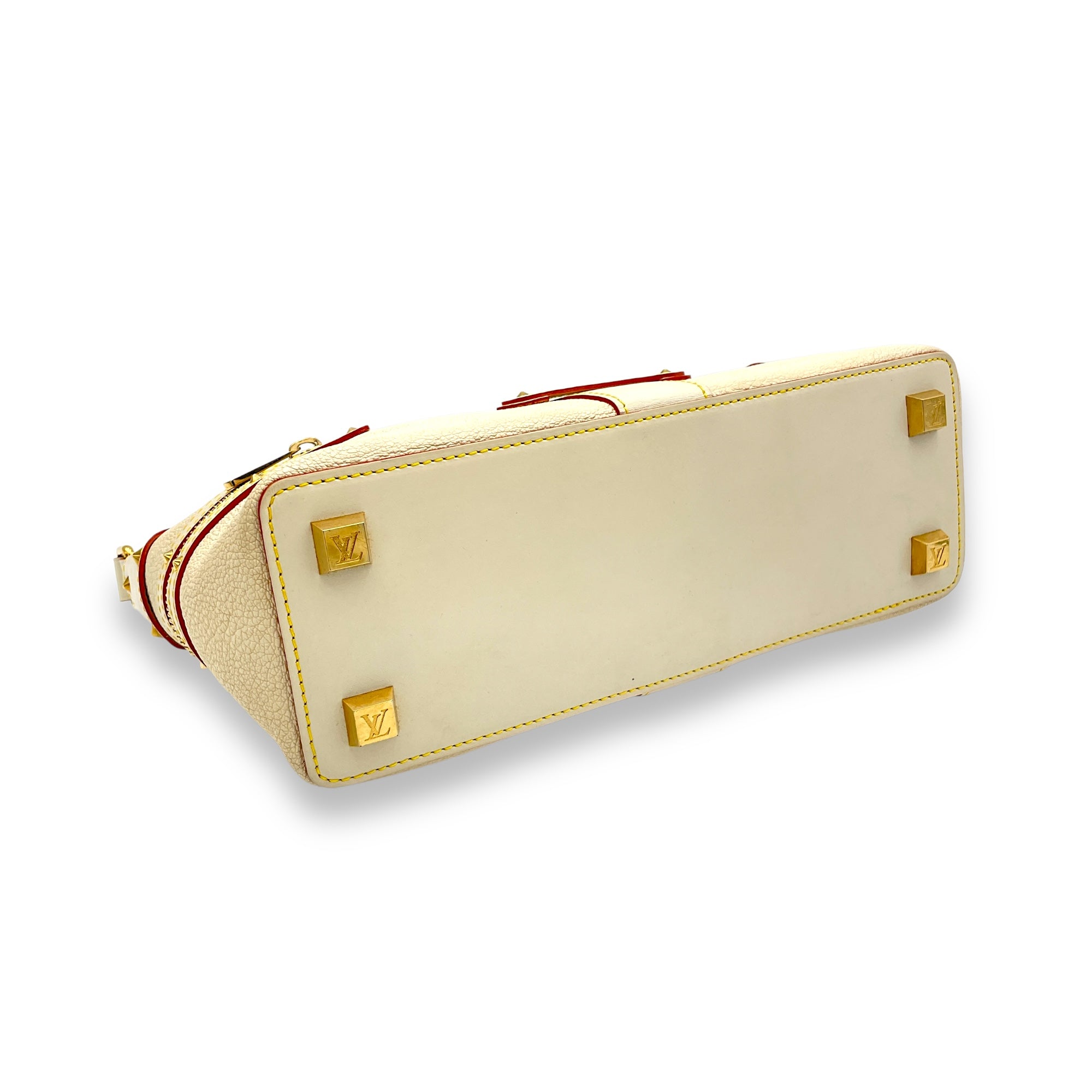 Suhali Top handle bag in Goat leather, Gold Hardware