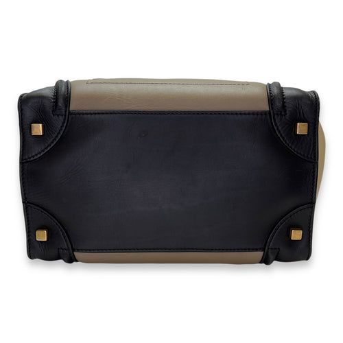 Luggage Mini Multi-colour Top Handle Bag in Calfskin, Gold hardware