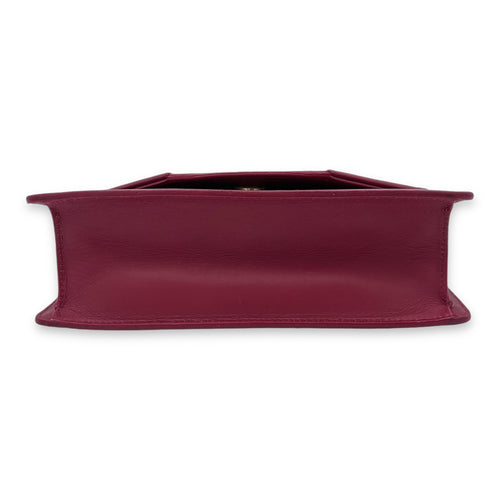 Betty Red Shoulder Bag in Calfskin,  hardware