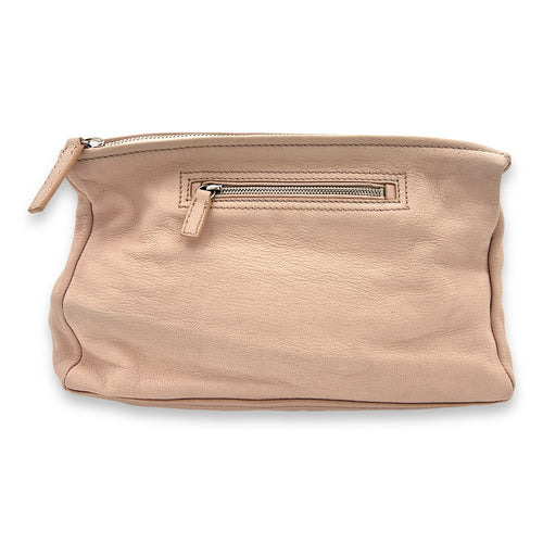 Pandora Medium Pink Shoulder Bag in Goat Leather, Silver hardware