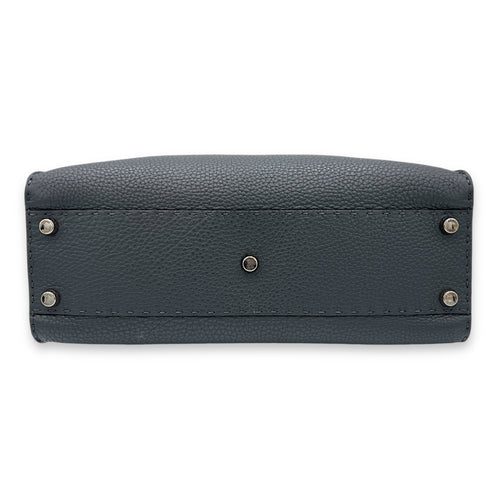 Peekaboo Top Handle Bag Grey in Calfskin, Gold hardware