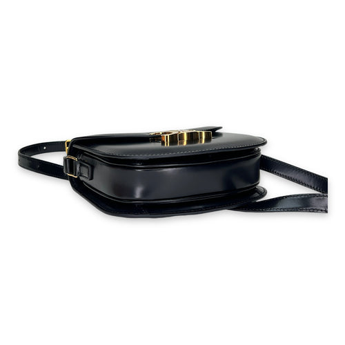 Besace Clea Teen Crossbody bag in Calfskin, Gold Hardware