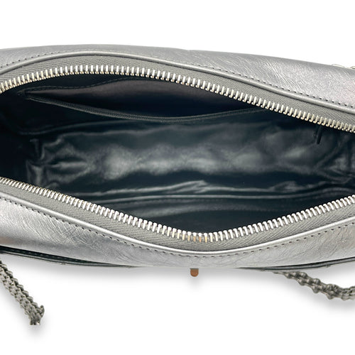 2.55 Crossbody Bag Silver in Calfskin, Silver hardware