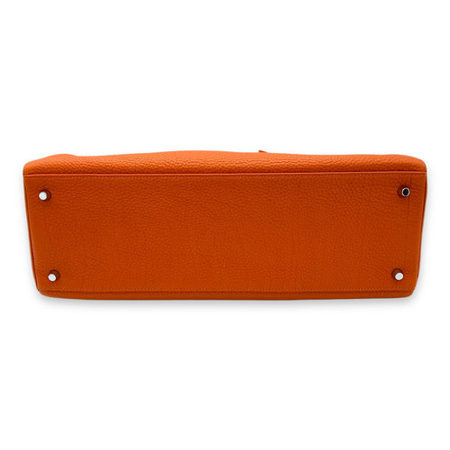 Kelly 40 Orange in Togo, Palladium hardware