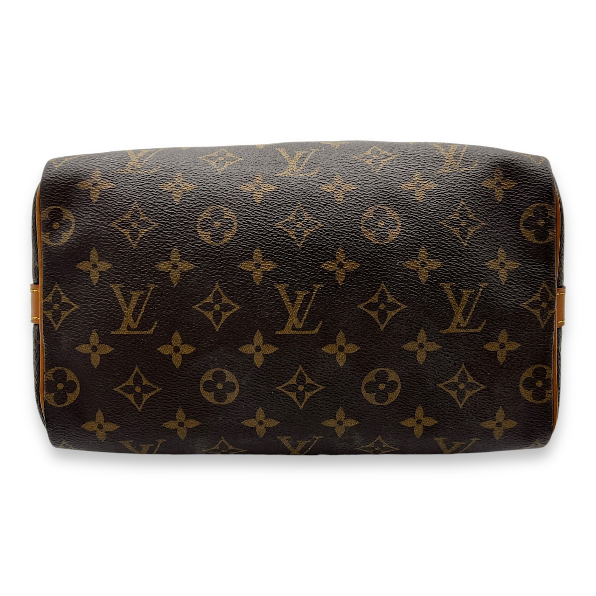 Speedy Bandouliere Top Handle Bag 25 Brown in Monogram Coated Canvas, Gold hardware