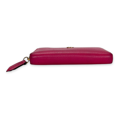 Others Wallet Long Pink in Calfskin , Gold Hardware